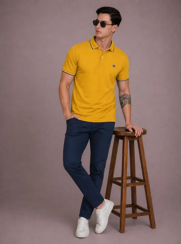 Men_S_Cotton_Blend_Polo_Neck_T_Shirt