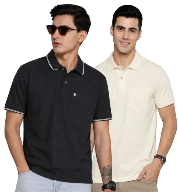 Men_Cotton_Blend_Polo_Neck_T_Shirt_With_Pocket