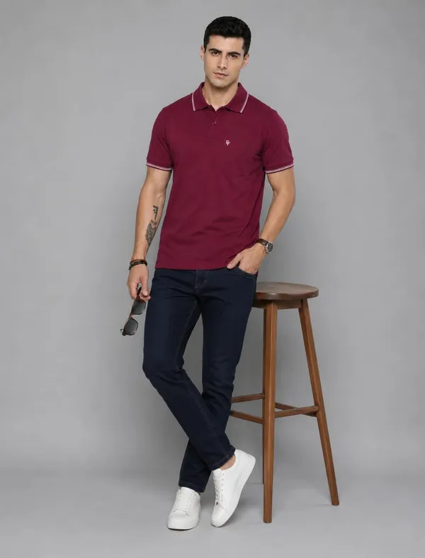 Men_Cotton_Blend_Polo_Neck_T_Shirt_With_Pocket