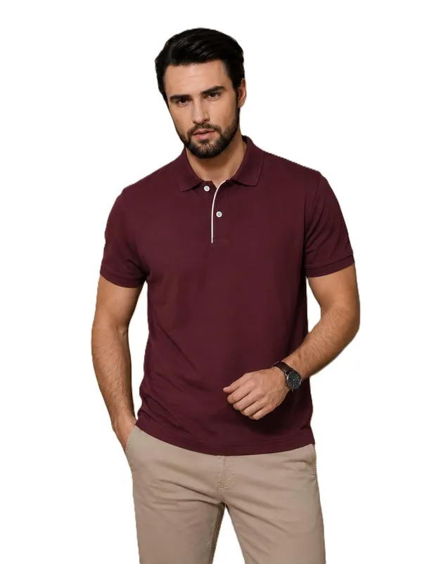 Men_Cotton_Blend_Polo_Neck_T_Shirt
