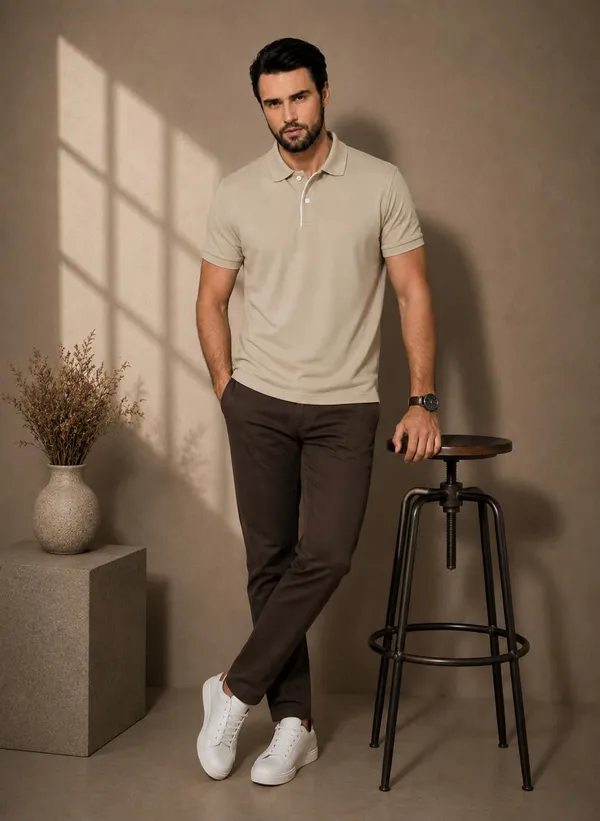 Men_Cotton_Blend_Polo_Neck_T_Shirt