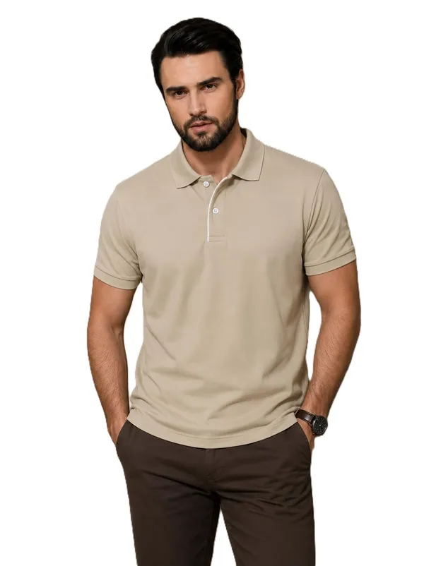 Men_Cotton_Blend_Polo_Neck_T_Shirt
