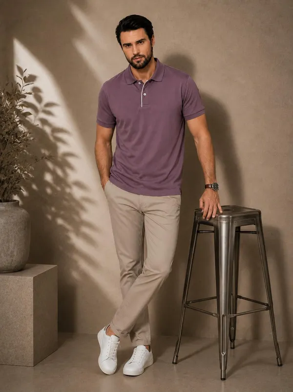Men_Cotton_Blend_Polo_Neck_T_Shirt