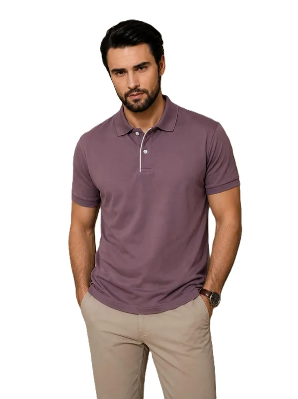 Men_Cotton_Blend_Polo_Neck_T_Shirt