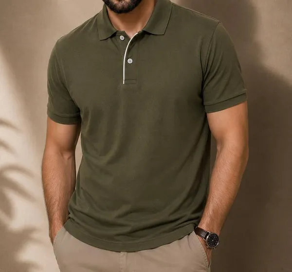 Men_Cotton_Blend_Polo_Neck_T_Shirt