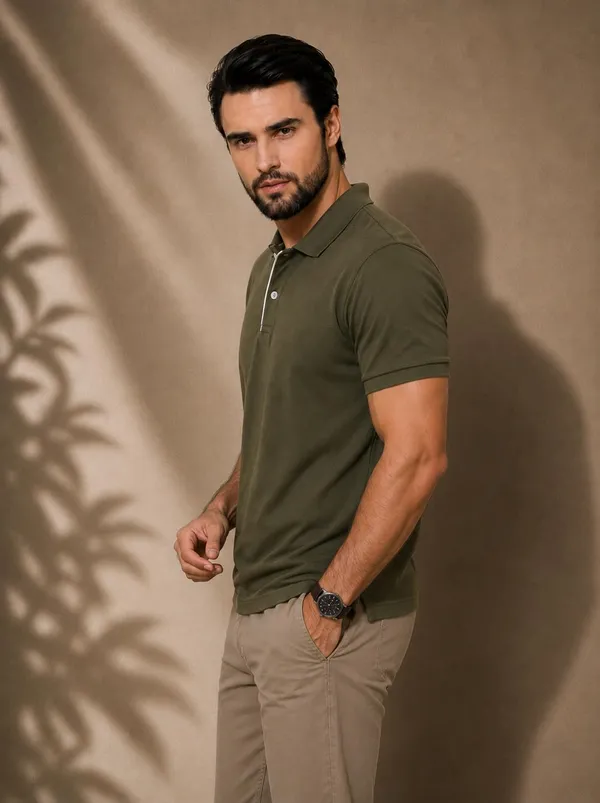 Men_Cotton_Blend_Polo_Neck_T_Shirt
