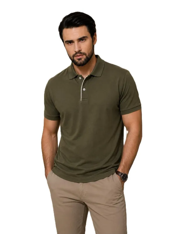 Men_Cotton_Blend_Polo_Neck_T_Shirt