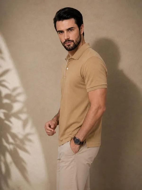 Men_Cotton_Blend_Polo_Neck_T_Shirt