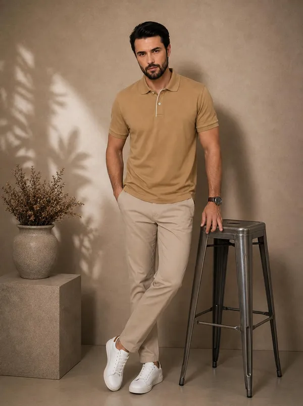 Men_Cotton_Blend_Polo_Neck_T_Shirt