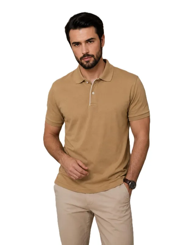 Men_Cotton_Blend_Polo_Neck_T_Shirt