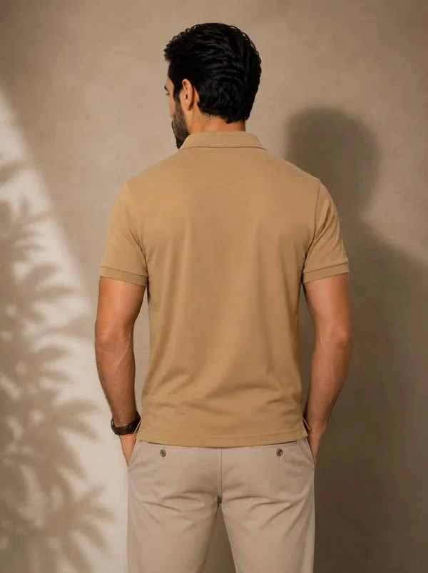 Men_Cotton_Blend_Polo_Neck_T_Shirt