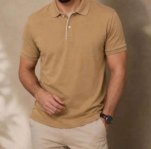 Men_Cotton_Blend_Polo_Neck_T_Shirt
