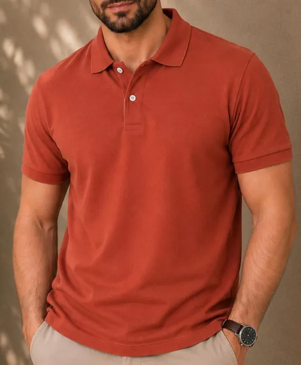 Men_Cotton_Blend_Polo_Neck_T_Shirt