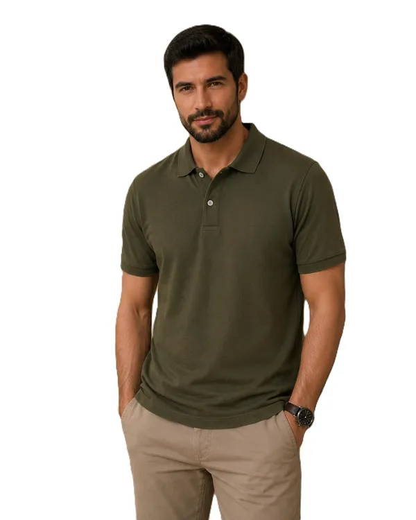 Men_S_Cotton_Blend_Polo_Neck_T_Shirt