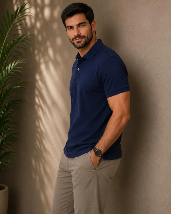 Men_Cotton_Blend_Polo_Neck_T_Shirt