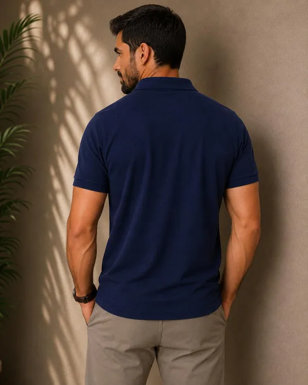 Men_Cotton_Blend_Polo_Neck_T_Shirt