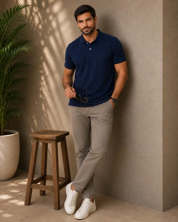 Men_Cotton_Blend_Polo_Neck_T_Shirt