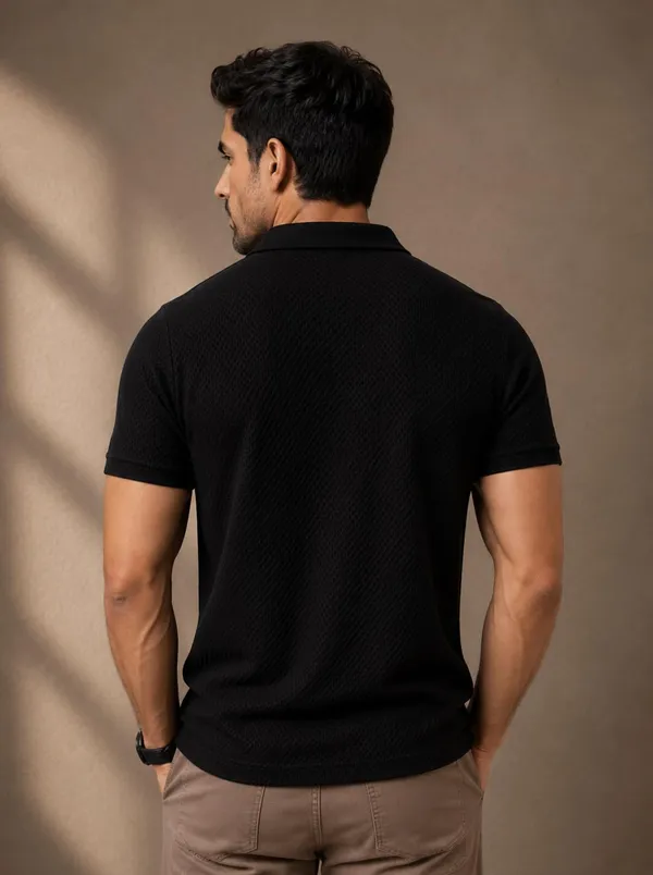 Men_S_Half_Zip_Polo_Neck_T_Shirt