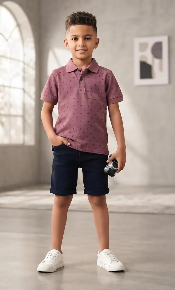 Boys_Cotton_Blend_Polo_T_Shirt
