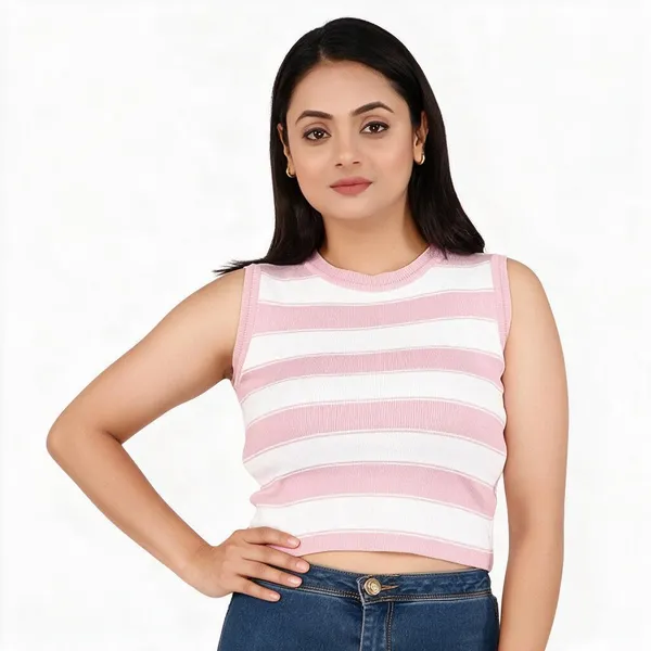 Pink_100%_Cotton_T_Shirt_For_Women