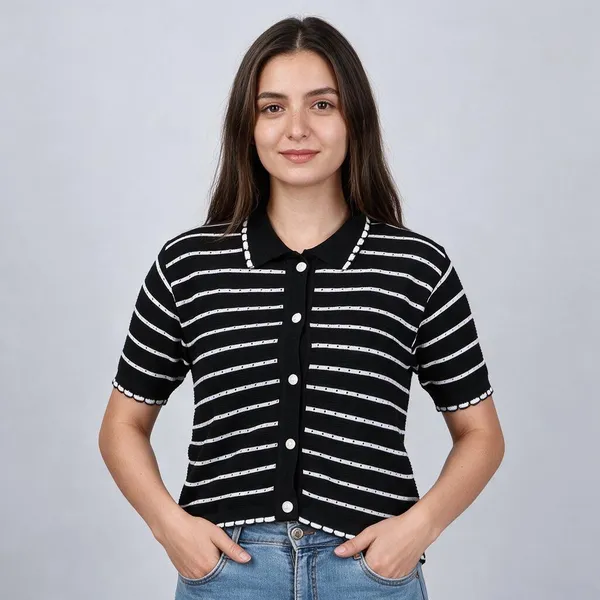 Black_100%_Cotton_T_Shirt_For_Women
