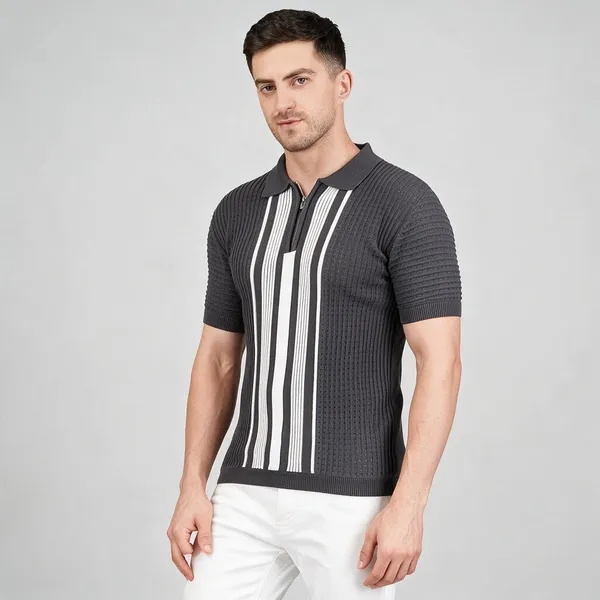 Charcoal_Grey_100%_Cotton_T_Shirt_For_Men