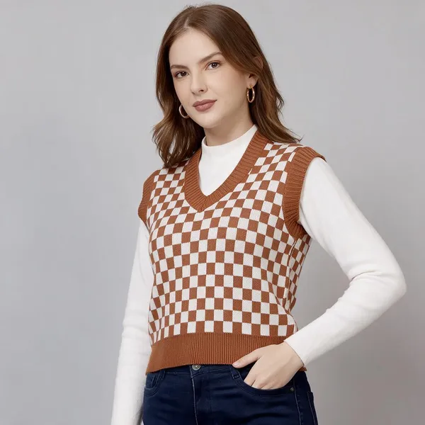 Rust_100%_Wool_T_Shirt_For_Women