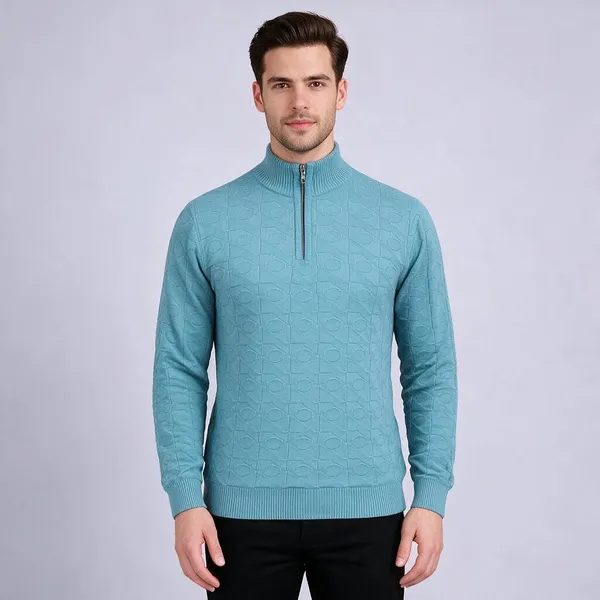 Green_100%_Woolen_T_Shirt_For_Men