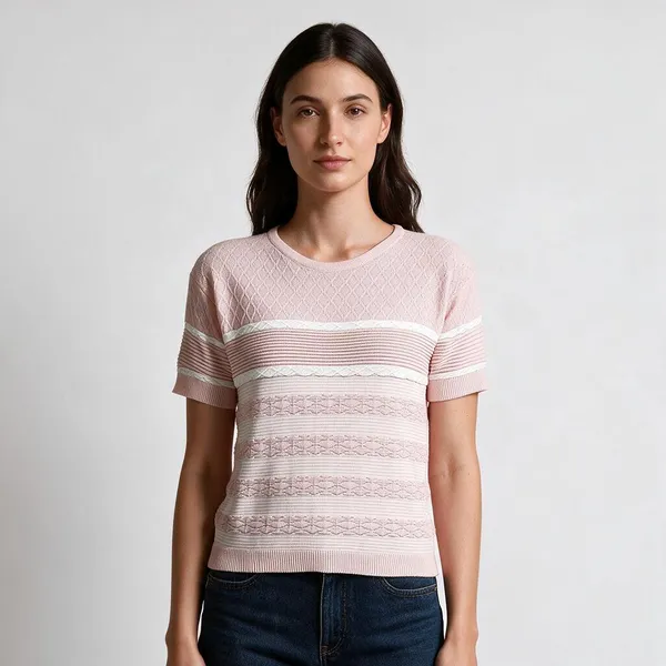 Pink_100%_Cotton_T_Shirt_For_Women