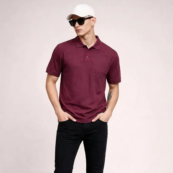 Wine_100%_Cotton_T_Shirt_For_Men