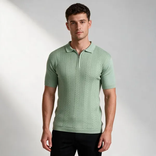 Light_Green_100%_Cotton_T_Shirt_For_Men