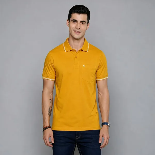 Mustard_100%_Cotton_T_Shirt_For_Men
