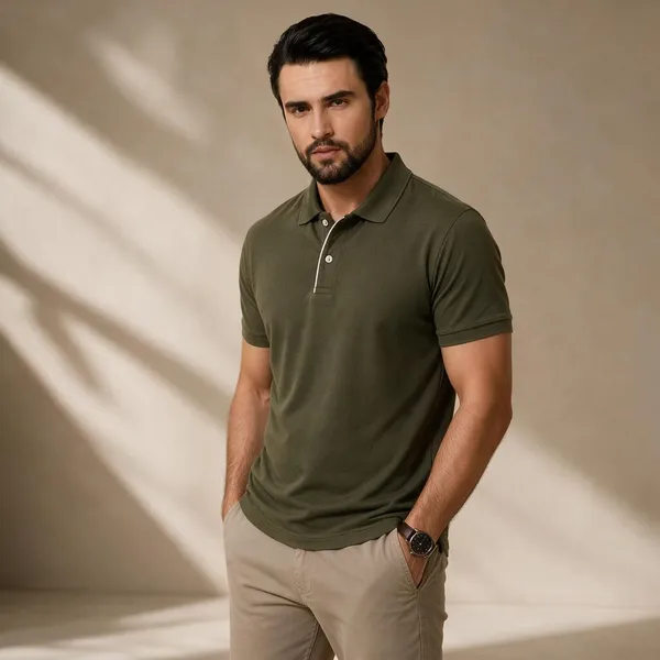 Olive_100%_Cotton_T_Shirt_For_Men