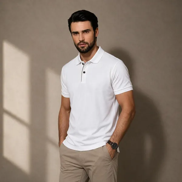 White_100%_Cotton_T_Shirt_For_Men