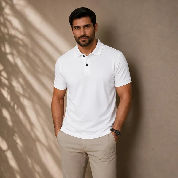 White_100%_Cotton_T_Shirt_For_Men