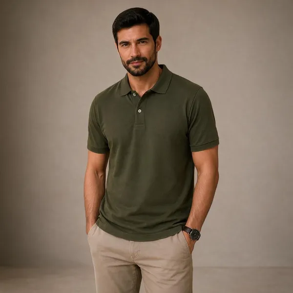 Olive_100%_Cotton_T_Shirt_For_Men