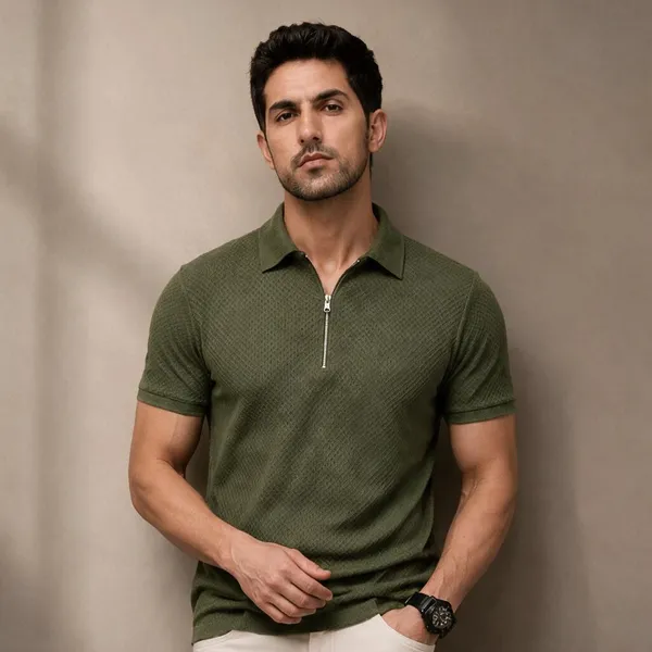 Olive_100%_Cotton_T_Shirt_For_Men