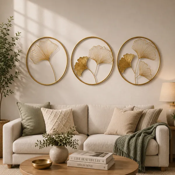 Elegant_Gold_Ginkgo_Leaf_Metal_Wall_Art_Set_of_3,_Round_Floral_Wall_Hanging_Décor_for_Living_Room,_Bedroom_&_Home_Decoration