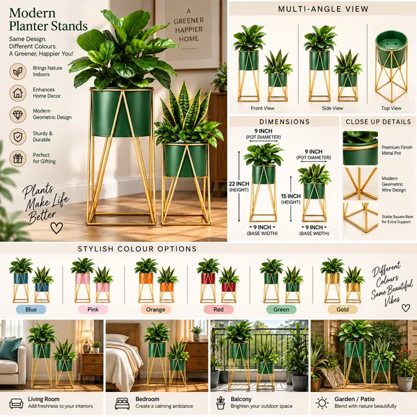 Green_&_Gold_Plant_Stand_for_Indoor_Plants_|_Modern_Metal_Planter_Stand_|_Geometric_A-Frame_Flower_Pot_Holder_|_Decorative_Plant_Stand_for_Home,_Living_Room,_Bedroom_&_Office