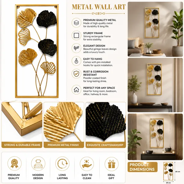 Luxury_Gold_&_Black_Ginkgo_Leaf_Metal_Wall_Art_Set_of_2_for_Living_Room,_Bedroom_&_Home_Décor_|_Elegant_Botanical_Wall_Hanging_Panels