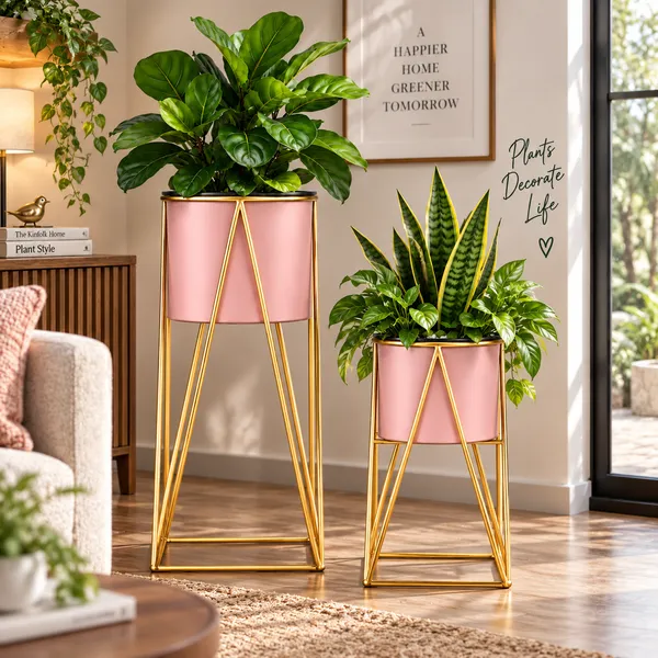 Pink_&_Gold_Plant_Stand_for_Indoor_Plants_|_Modern_Metal_Planter_Stand_|_Geometric_A-Frame_Flower_Pot_Holder_|_Decorative_Plant_Stand_for_Home,_Living_Room,_Bedroom_&_Office
