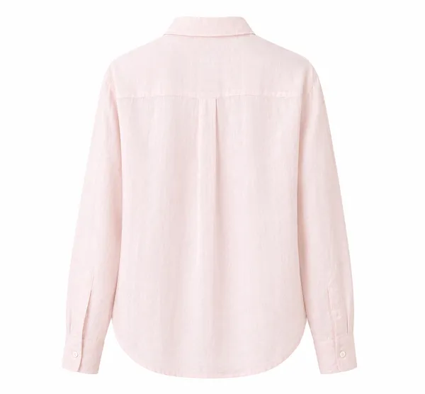 Pink_Pure_Linen_Full_Sleeve_Oversized_Shirt_For_Women