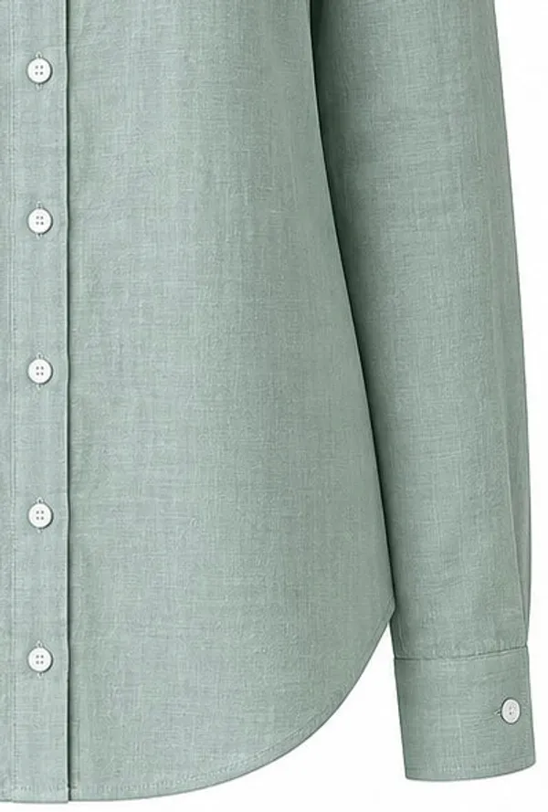 Sage_Green_Pure_Linen_Full_Sleeve_Oversized_Shirt_For_Women