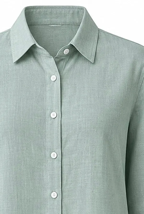 Sage_Green_Pure_Linen_Full_Sleeve_Oversized_Shirt_For_Women