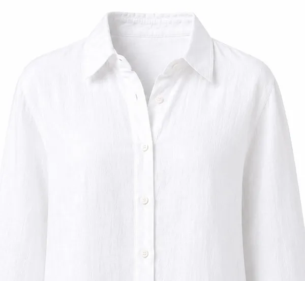 White_Pure_Linen_Full_Sleeve_Oversized_Shirt_For_Women