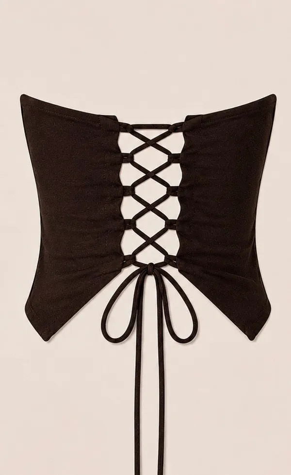 Brown_Pure_Linen_Tube_Top_For_Women