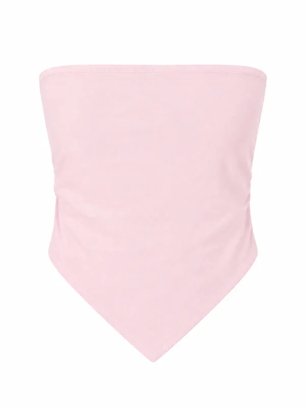 Light_Pink_Pure_Linen_Tube_Top_For_Women