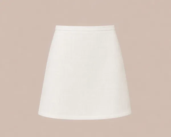 White_Pure_Linen_Midi_Skirt_For_Women
