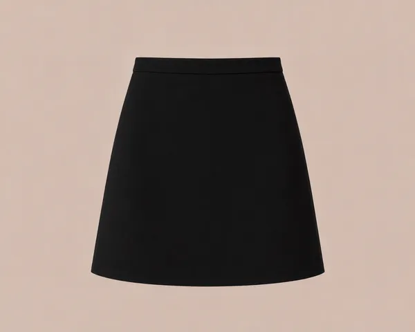 Black_Pure_Linen_Skirt_For_Women