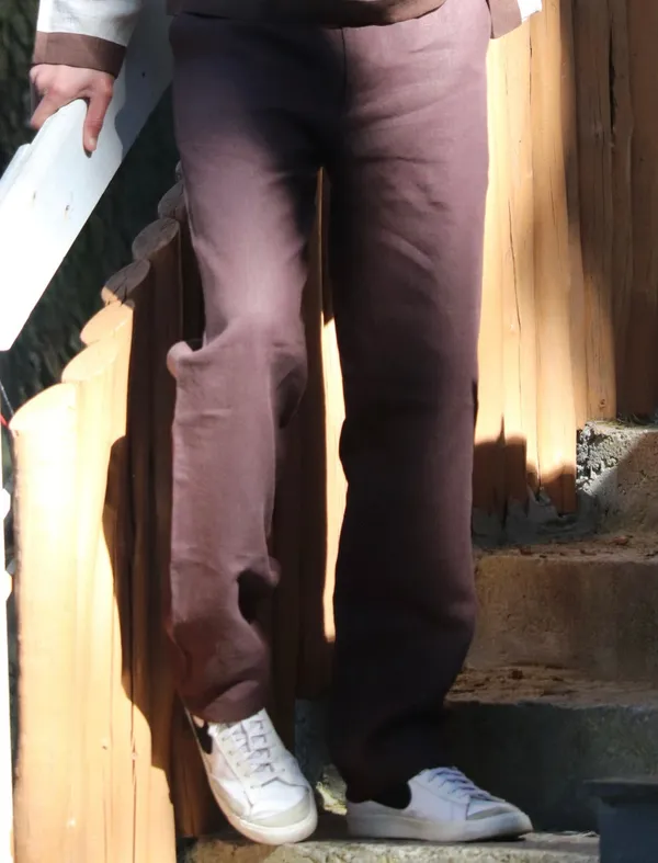 Brown_Pure_Linen_Relaxed_Fit_Pants_For_Men
